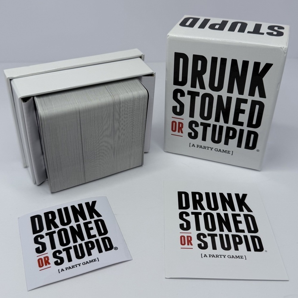 Drunk Stoned Or Stupid Party Game Adult 17+‎ 4+ Players 250 Cards Group Drinking